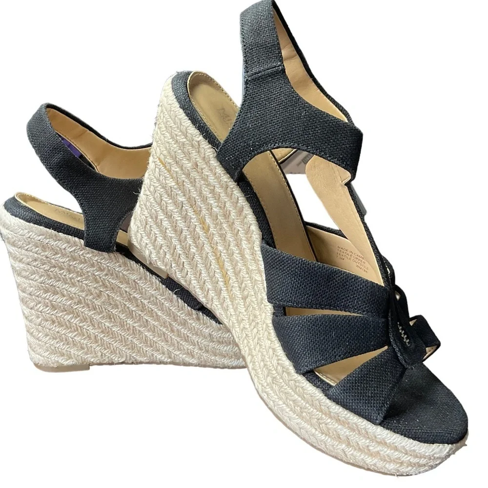 Michael Kors Black Berkley Wedge 7.5